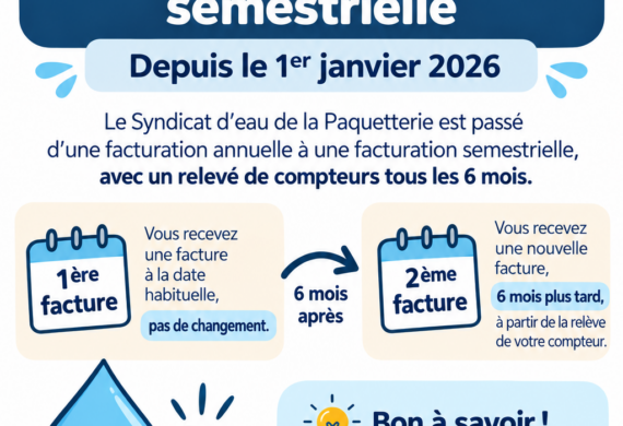 Votre facturation d’eau évolue en 2026